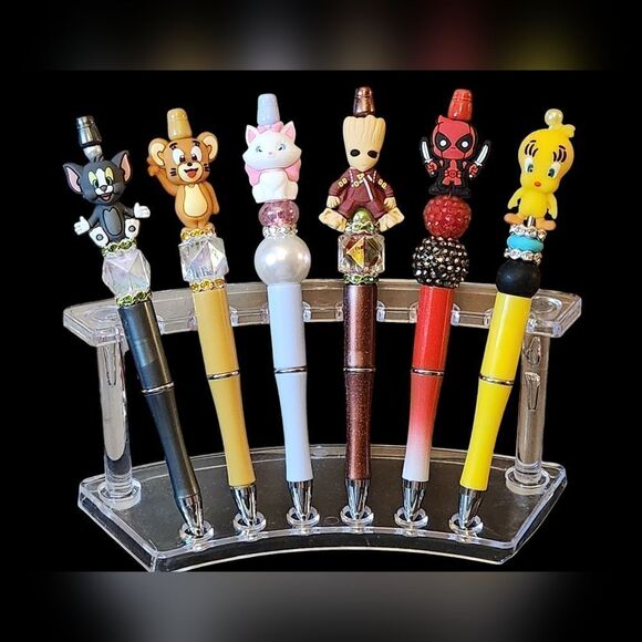 New! Karen's Kustom Made Beautiful Beaded Pen w/Free Ink Refill - Picture 8 of 16